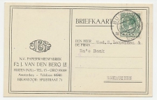 Firma briefkaart Huizen 1930 - Papierwarenfabriek