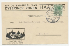 Firma briefkaart Haarlem 1931 - Olie