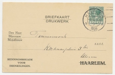 Briefkaart Haarlem 1928 - Reddingsbrigade