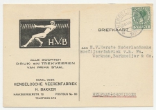 Firma briefkaart Hengelo 1931 - Druk- en Trekveeren