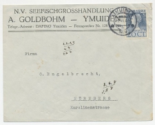 Firma envelop IJmuiden 1925 - Zeevisgroothandel