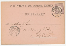 Firma briefkaart Kampen 1898 - Werff & Zoon