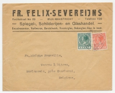 Firma envelop Wijk Maastricht 1929 - Spiegels / Glashandel