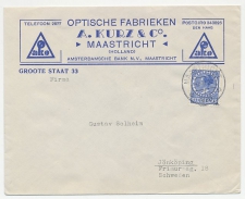 Firma envelop Maastricht 1939 - Optische fabriek