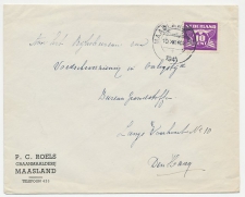 Firma envelop Maasland 1941 - Graanmaalderij