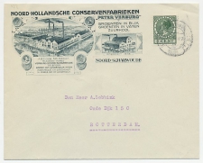 Firma envelop Noord Scharwoude 1938 - Conservenfabriek 