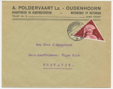 Firma envelop Oudenhoorn 1936 - Motordienst / Voeder / Kunstmest