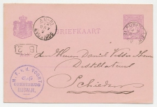 Briefkaart Rijswijk 1891 - Cafe Geestbrug