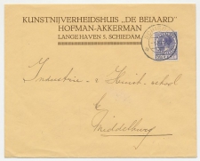 Firma envelop Schiedam 1927 - Kunstnijverheid