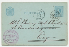 Briefkaart Utrecht 1883 - Bouwmaterialen / Steenkool