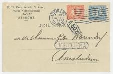 Firma briefkaart Utrecht 1915 - Stoom Koffiebranderij