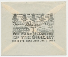 Firma envelop Utrecht 1922 - Trekschuit / Motordienst 