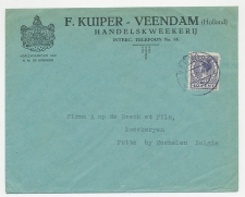 Firma envelop Veendam 1935 - Handelskweekerij