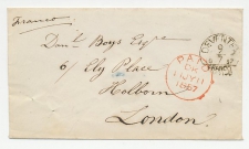 Deventer - Londen UK / GB 1857