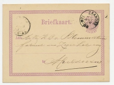 Zaandam - Apeldoorn 1877 - Afzender Directeur Postkantoor       