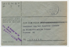 Dienst PTT Zwartsluis - Zwolle 1948