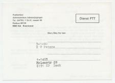 Dienst PTT Roermond - Beek 1980 - Verhuisbericht