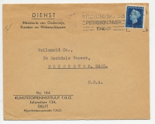 Em. Hartz Dienstpost Buitenland Delft - USA 1948