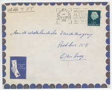 Machinestempel Den Haag 1961 - Stempel en envelop corresponderen