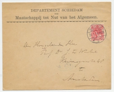 Envelop  Schiedam 1913 - Maatschappij tot Nut van het Algemeen