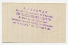 Gorinchem - Rotterdam 1892 - Expeditiedienst