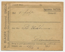 Sneek - Roordahuizum1925 - Begeleidingsbrief