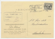 Firma briefkaart  Apeldoorn 1941 - Snelgoederendienst De Adelaar