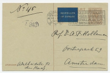 Den Haag - Amsterdam 1923 - Zondag etiket