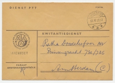 Dienst PTT s Gravenmoer - Amsterdam 1957 - Kwitantiedienst
