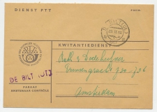 Dienst PTT De Bilt - Amsterdam 1957 - Kwitantiedienst