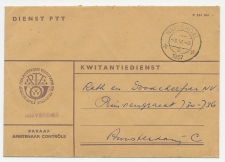 Dienst PTT Nijverdal - Amsterdam 1957 - Kwitantiedienst