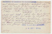 Briefkaart Arnhem 1899 - Spoorweg maatschappij