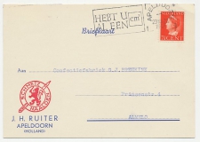 Firma briefkaart  Apeldoorn 1947 - Naalden