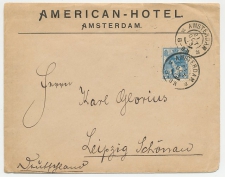 Firma envelop Amsterdam 1913 - American Hotel