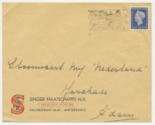 Firma envelop Amsterdam 1949 - Singer Naaimachines