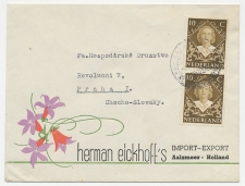 Firma envelop Aalsmeer 1948 - Bloemen