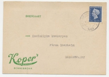 Firma briefkaart Bennebroek 1949 - Tuinaanleg