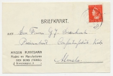 Firma briefkaart Den Burg Texel 1947 - Manufacturen