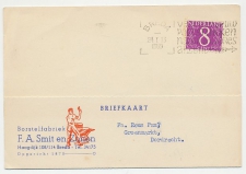 Firma briefkaart Breda 1959 - Borstelfabriek