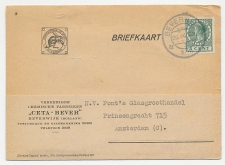 Firma briefkaart Beverwijk 1929 - Bever / Chemische fabriek