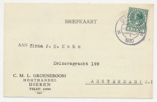 Firma briefkaart Dieren 1930 - Houthandel