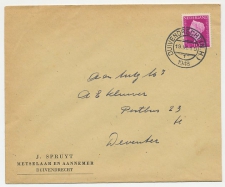 Firma envelop Duivendrecht 1948 - Metselaar / Aannemer