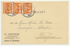 Firma briefkaart Enschede 1927 - Grossier / Suikerwerken