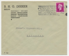 Firma envelop Eelde 1948 - Radio / Rijwilen / IJzerwaren