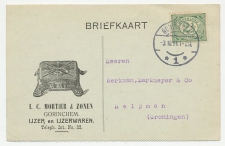 Firma briefkaart Gorinchem 1914 - IJzerwaren / Kooktoestel