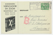 Firma briefkaart Den Haag 1942 - Boekbinderij