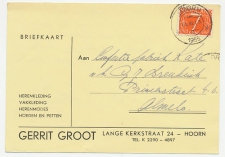 Firma briefkaart Hoorn 1955 - Kleding / Hoeden 