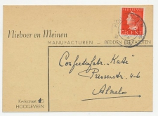 Firma briefkaart Hoogeveen 1947 - Manufacturen