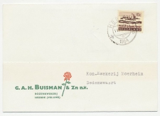 Firma briefkaart Heerde 1964 - Rozenkwekerij