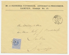 Firma envelop Kampen 1890 - Advocaat